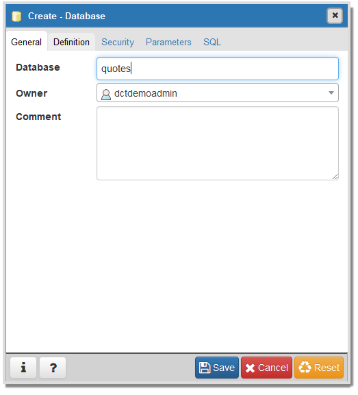 Connecting and Creating a Database Using pgAdmin